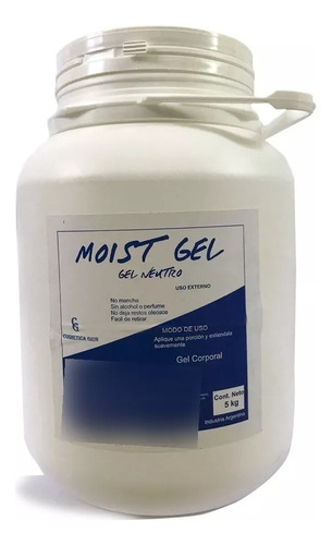 Gel Base Neutro Depilación, Electrodos, Ultrasonidos 5 Kg