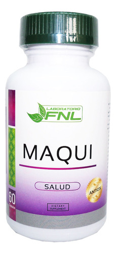 Maqui Fnl 60 Cap 500mg Super Alimento Fruta Antioxidantes