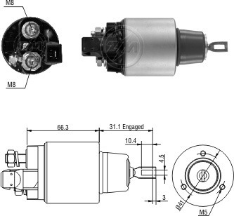 Solenoide O Automatico Nissan Frontier 12v Zm 5972