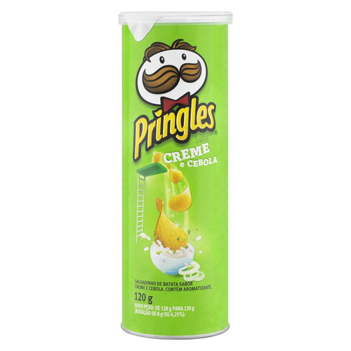 Imagem 1 de 4 de Salgadinho De Batata Pringles Creme E Cebola 120 G