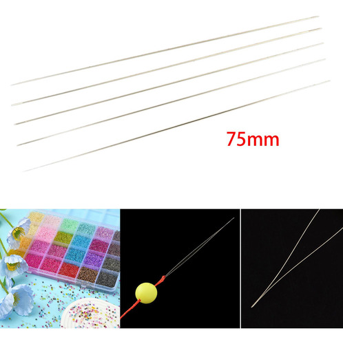 2 X 5x Agulhas Grandes Para Miçangas Para Miçangas Para