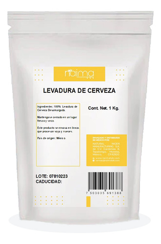 Levadura De Cerveza Natural 1 Kilo Desamargada