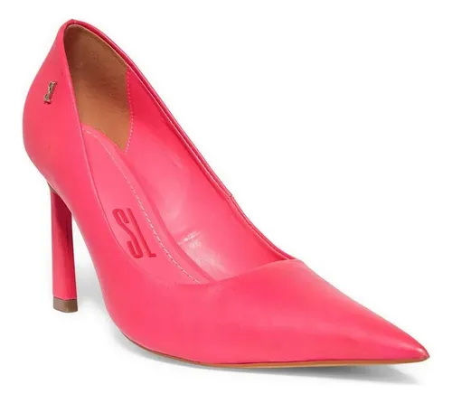 Sapato Scarpin Couro Bico Fino Cores Santa Lolla