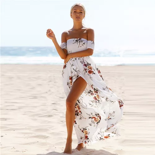 Vestido Floral De Playa Cola Sirena 2018 Envio Grati | Meses sin intereses