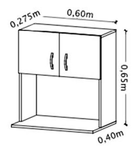 Imagen 3 de 5 de Mueble Aéreo Para Microondas