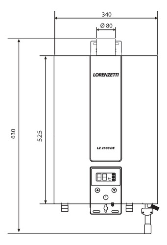Aquecedor Lorenzetti Lz 2500de Glp Branco = Promoção