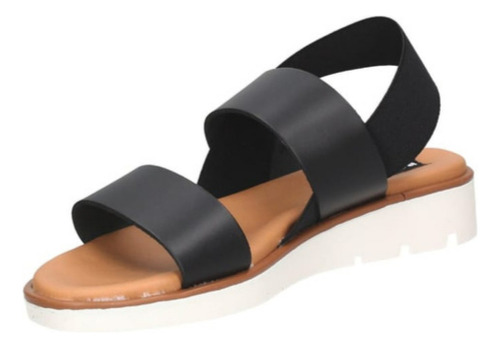 Sandalia Mujer Pollini G204 Negro/blanco