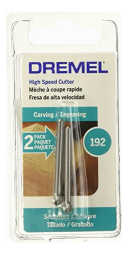 Dremel 192 Fresa De Alta Velocidad 3/16 Pulgadas, 2 Piezas