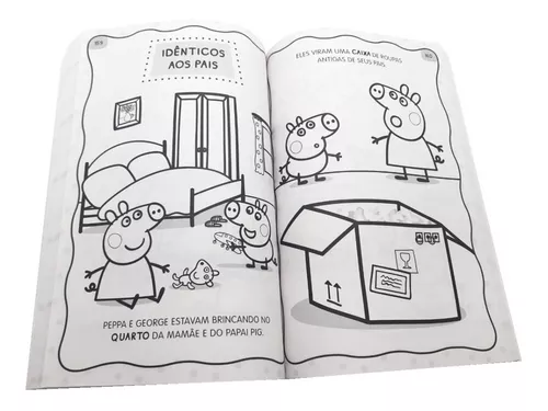 Livro Infantil 365 Desenhos Para Colorir Peppa Pig