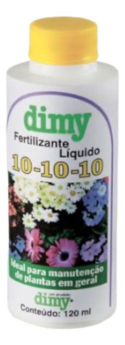 Fertilizante Líquido 10-10-10 Manutenção Plantas Dimy 120ml