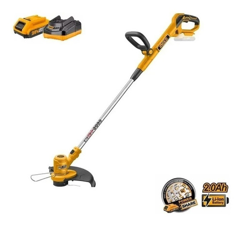 Set Orilladora Inalámbrica +batería 20v Ingco Cgtli20301