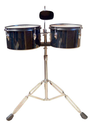 Timbaleta De Madera 10 + 11 Negra Xrd-1011bk Rmx