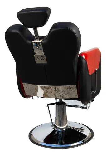 Sillon Barbero Barberia Sillon De Peluqueria Milan Con Rojo