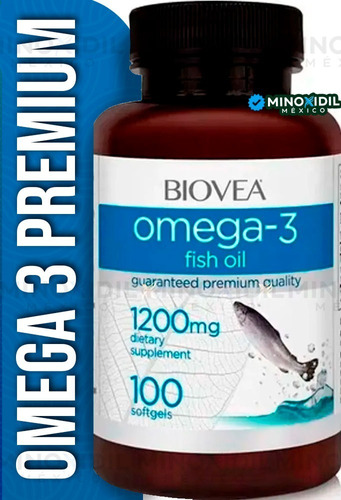 Omega 3 Premium Aceite De Pescado | 1200 Mg | 100 Softgels