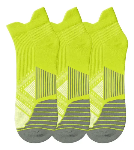 Kit 3 Pares Meias Af Corrida Esportiva Poliamida Antifricção