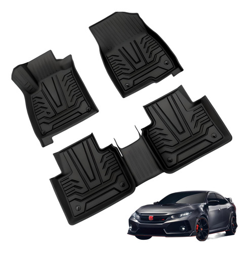 Liner Alfombrilla Piso Serie Si Para Honda Civic Tpe Fila