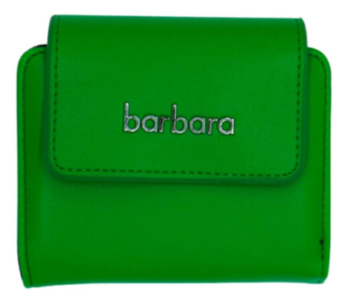 Billetera Cuero Sintetico Corta Tapa Barbara Bags Solapa