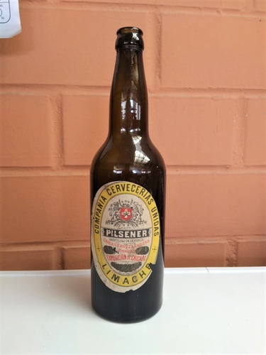 Botella Compañia Cervecerias Unidas 1920´s Antigua