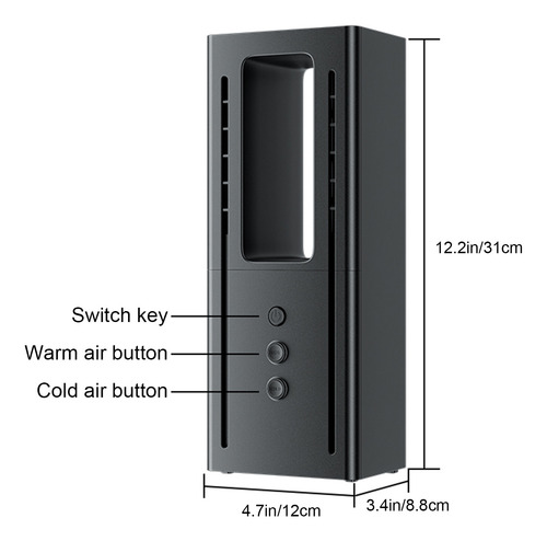 Combo De Ventilador Calefactor O 2 En 1, Ventilador Portátil