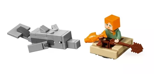 Lego pirata ship adventure®Minecraft™-Brinquedos originais bonecos de  meninos e meninas + 3 anos de blocos originais - AliExpress