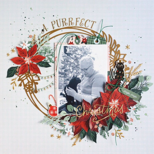 48 Hojas Block Papel 12x12 Navidad Santa Claus Scrap Tarjet