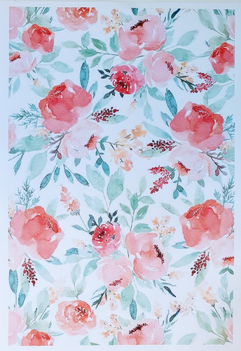 Decoupage Laminas Set Rosas Acuareladas Laura Craft