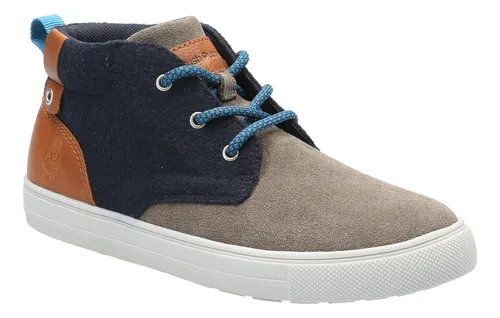 Botín Cuero Niño Connor-k Café Hush Puppies Kids