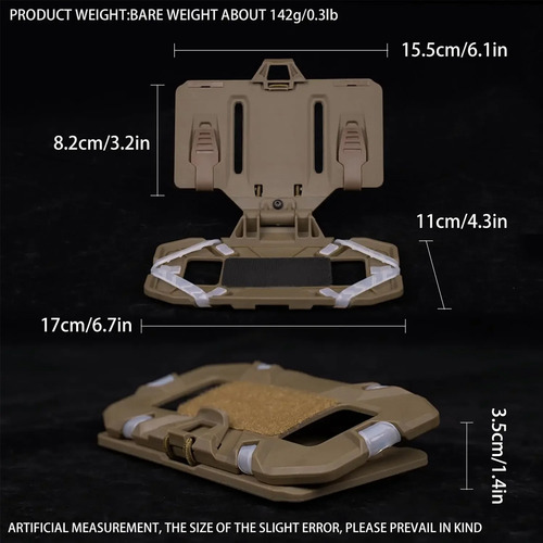 Placa Telefónica Molle Carrier Outdoor Navigation Board,