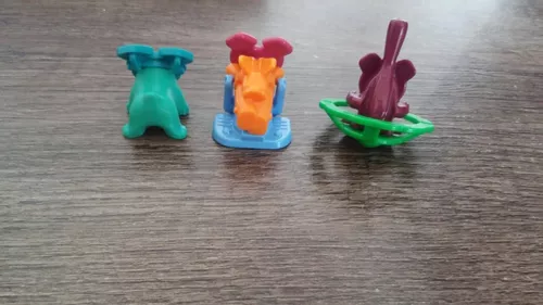 Kit 3 Miniaturas Bonecos Kinder Ovo Coleção Go Move Coleção