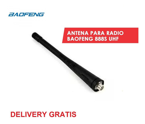 Imagen 1 de 7 de Antena Para Radio Baofeng Bf-888s Uhf 400-470 Mhz Nuevos