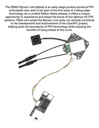 Transmisor De Vídeo Hd Wyvern Link Openipc Vtx Alpha 100mw V