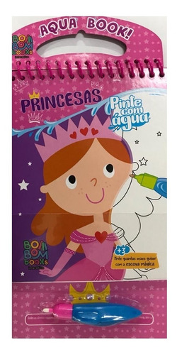 Aquabook Princesas Pinta Com Água Livro Capa Dura Infantil