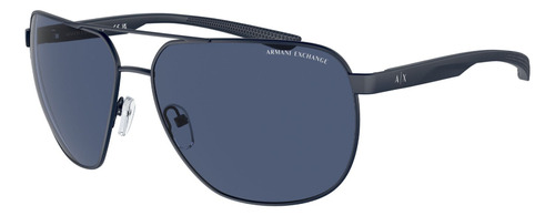 Óculos de sol Armani Exchange Blue Matte AX2047s609980 cor azul