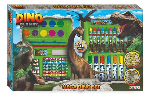 comprar Super Set De Actividades Arte Dino Planet Kreker X51 Pzs Mca