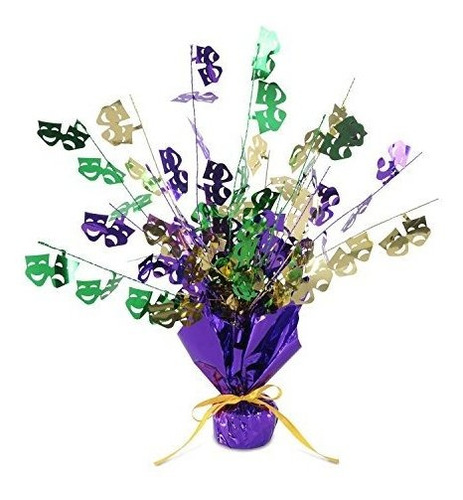 Articulo Para Fiesta - Mardi Gras Gleam N Burst Centerpiece 