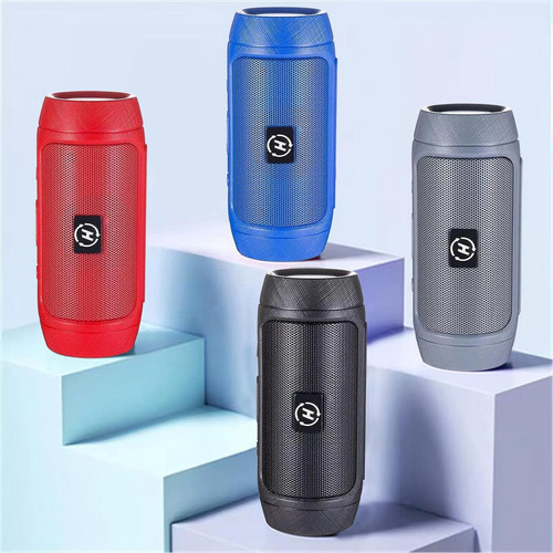 Byikun Wireless Bluetooth Speaker, Wireless Handheld 5.0 Blu Color Red 110v