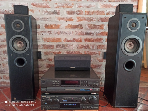 Technics 2 Bafles 3 Sistema Surround 1 Sintoamplificador