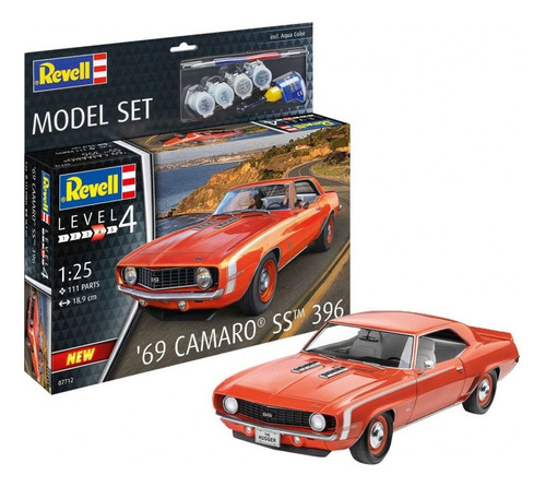 Revell 67712 Camaro Ss 396 1969 1/25 Model-set