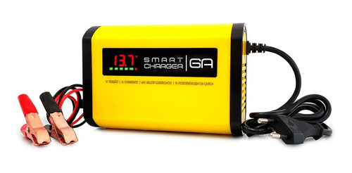 Imagem 7 de 10 de Carregador De Bateria 6a 12v Inteligente Digital P/ Barco Lancha Jet Moto Carro Pickup Jet Ski Motonautica 110-220v Auto