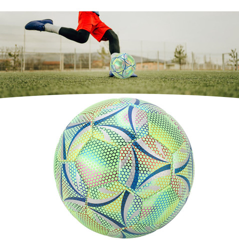 Balón De Fútbol Brillante, Tamaño 5, Bolas Luminosas Resiste