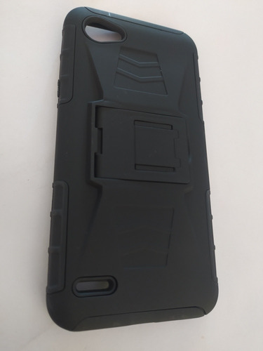 Protector Doble Capa Con Holster Clip LG Q6 Prime