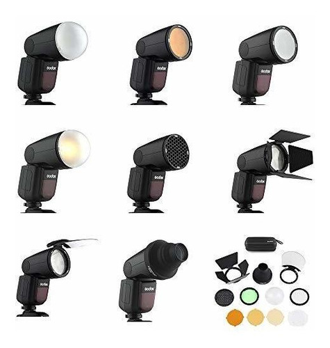 5 Flash With Ak Accessorie Kit For Sony Ws Ttl Round Hss