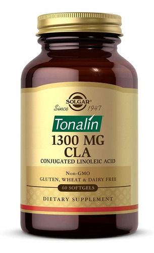 Tonalin 1300 Mg Cla Solgar 60 Capsulas Blandas