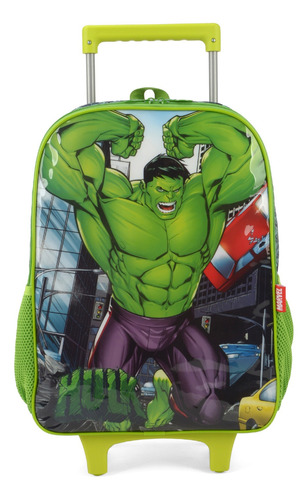 Mochila Rodinha G Infantil Avengers P1 Luxcel Ic38002ag