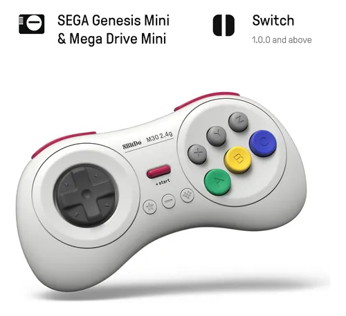 Gamepad M30 Inalámbrico De 8 Bits, 2,4 G, Para Sega Genesis