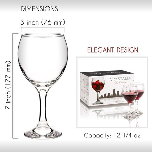 Juego De 6 Copas De Vidrio Para Vino