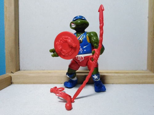 Tmnt Vintage Leonardo Juegos Olímpicos Tortugas Ninja