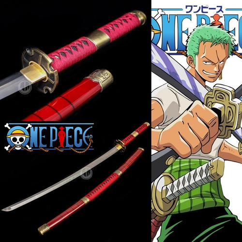 Espada Zoro Afiada Sandai Cosplay Funcional Katana One Piece