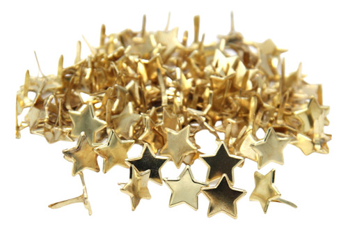 50x Mini Brads En Forma De Estrella, Clips De Patrón