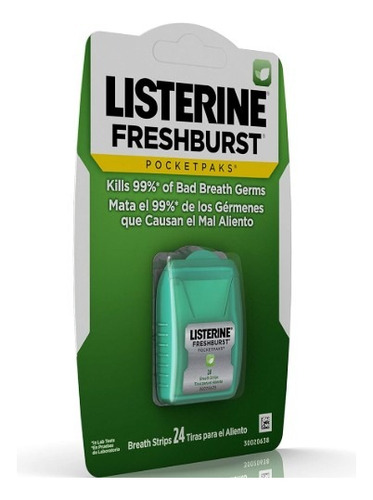 Listerine Pocketpaks Freshburst Mentas 24 Unidades